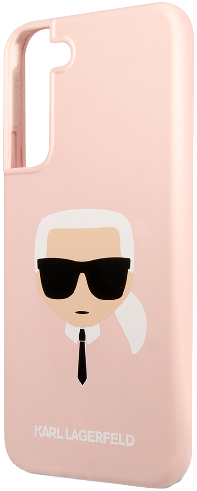 Чехол-накладка Karl Lagerfeld для Samsung Galaxy S22 Liquid silicone Karl's Head Hard Розовый 0319-0385 - фото 1