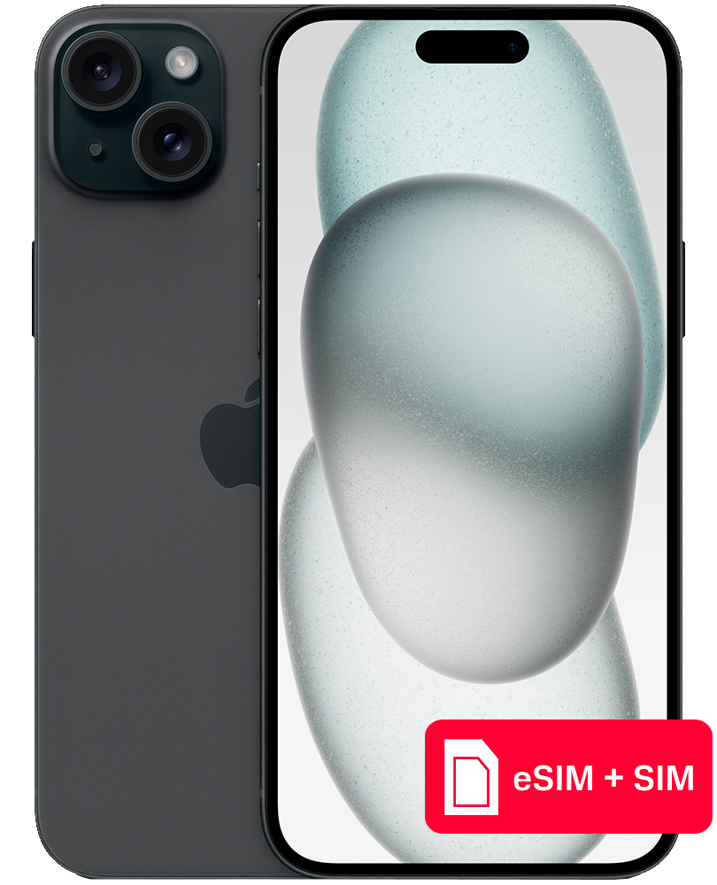 

Смартфон Apple, iPhone 15 Plus 512Gb eSIM + SIM Черный
