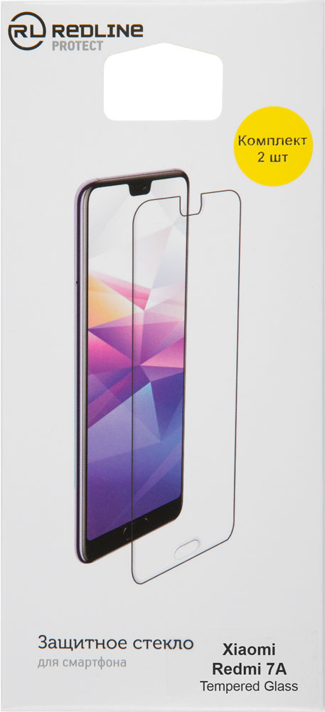 

Стекло защитное RedLine Xiaomi Redmi 7A прозрачное 2 шт, Xiaomi Redmi 7A прозрачное 2 шт