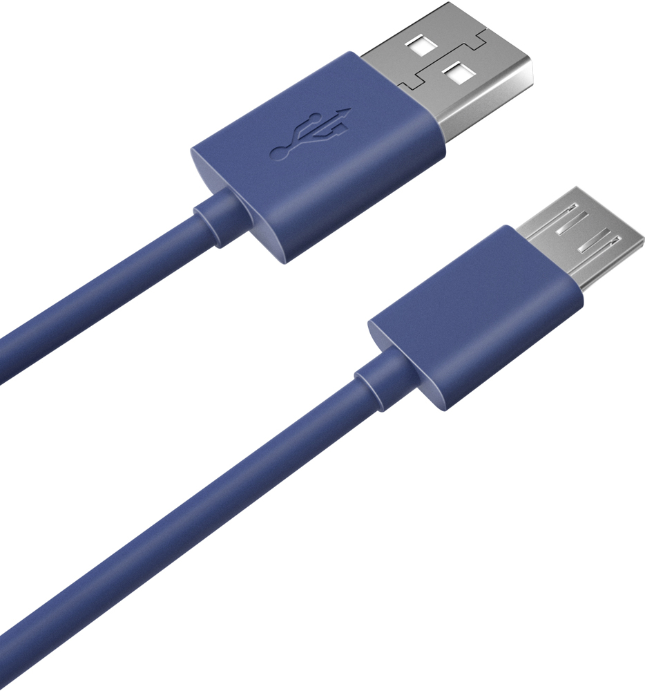 Дата-кабель Akai CE-453BL USB-microUSB 1м 1.5А Blue дата кабель akai cbl208 usb microusb blue