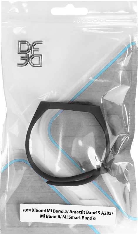 Ремешок для фитнес-трекера DF Xiaomi Mi Band 5 силиконовый Black (xiClassicBand-04) 0400-2012 Xiaomi Mi Band 5 силиконовый Black (xiClassicBand-04) - фото 2