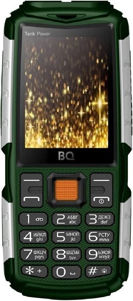 Мобильный телефон BQ 2430 Tank Power Dual sim Green/Silver 0101-7687 2430 Tank Power Dual sim Green/Silver - фото 1