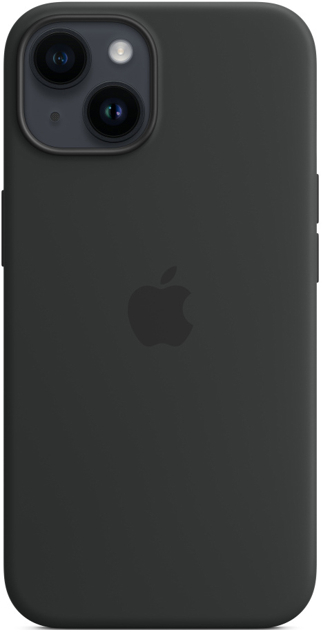 Чехол-накладка Apple iPhone 14 Silicone Case with MagSafe Тёмная ночь 0319-0728 - фото 3