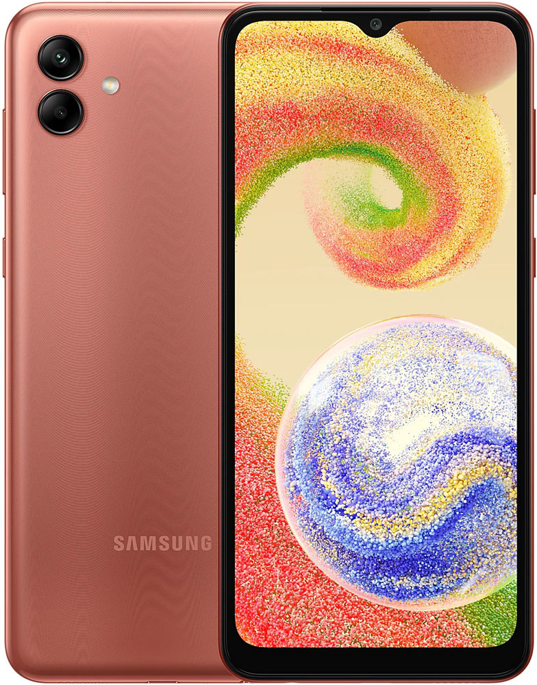Смартфон Samsung Galaxy A04 3/32Gb Медный (SM-A045) смартфон samsung galaxy a04 3 32gb black sm a045f
