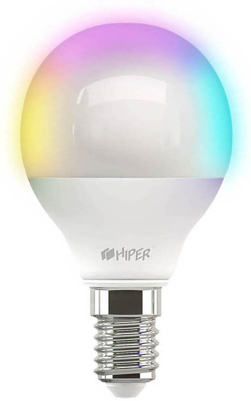 Умная лампочка HIPER Smart LED bulb IoT LED C3 RGB WiFi Е14 цветная