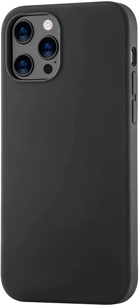 Клип-кейс uBear iPhone 12 Pro Max liquid силикон Black 0313-8724 - фото 1