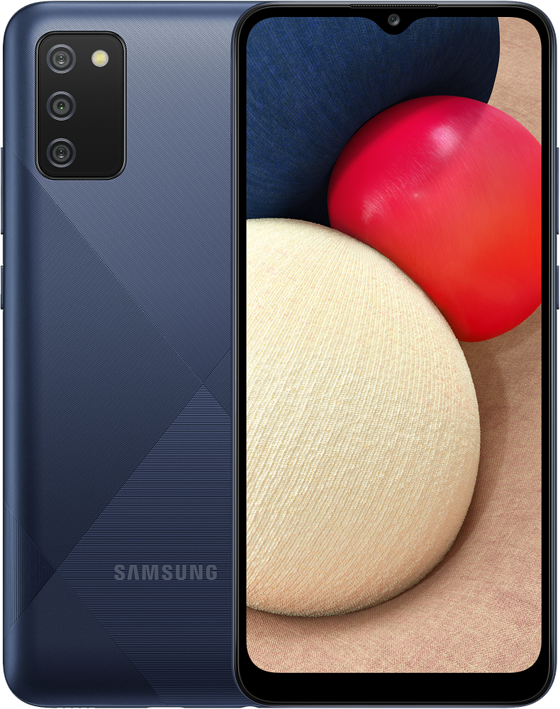 Смартфон Samsung Galaxy A02s 3/32Gb Blue "Как новый": купить по  цене 7 090 рублей в интернет магазине МТС