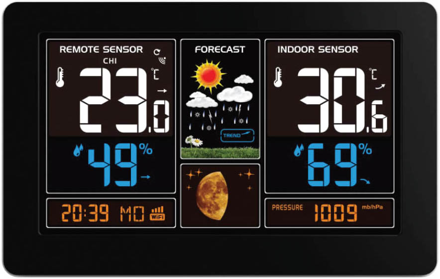 

Умная метеостанция HIPER, IoT Weather Station P1 с внешними датчиками Black