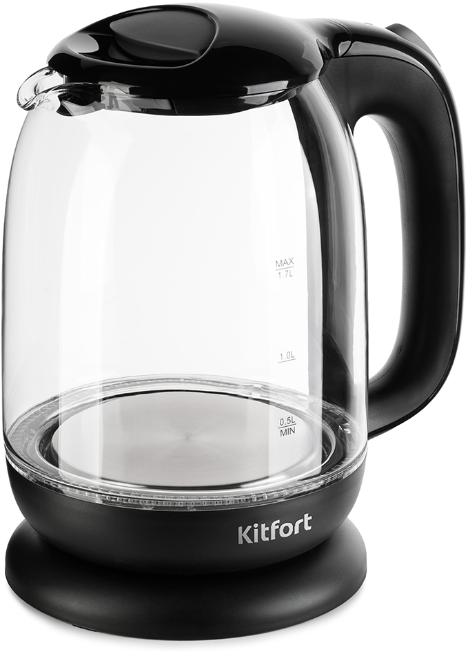 Чайник электрический Kitfort КТ-625-6 черный 7000-2874 - фото 1