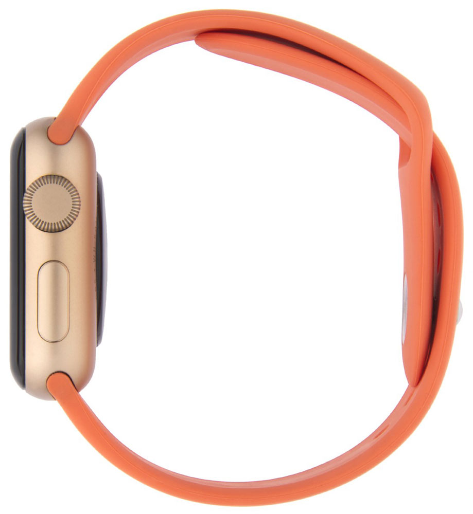 Ремешок для умных часов InterStep Sport Apple Watch 38/40мм силиконовый Orange 0400-1734 Sport Apple Watch 38/40мм силиконовый Orange - фото 4