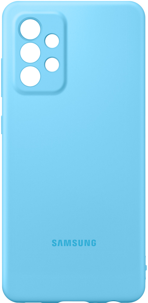 Клип-кейс Samsung Galaxy A52 Silicone Cover Blue (EF-PA525TLEGRU) 0313-8882 Galaxy A52 Silicone Cover Blue (EF-PA525TLEGRU) - фото 1