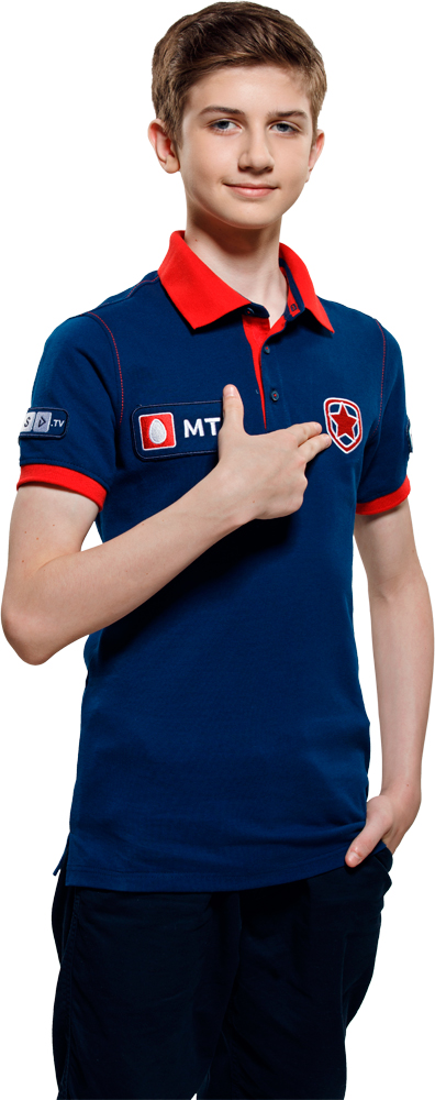 

Поло Gambit, Esports Blue/Red XL