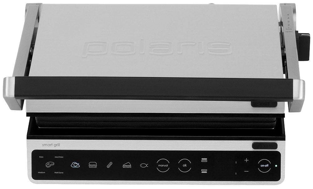 

Электрогриль Polaris, PGP 3003 Optimal Temp Серебряный