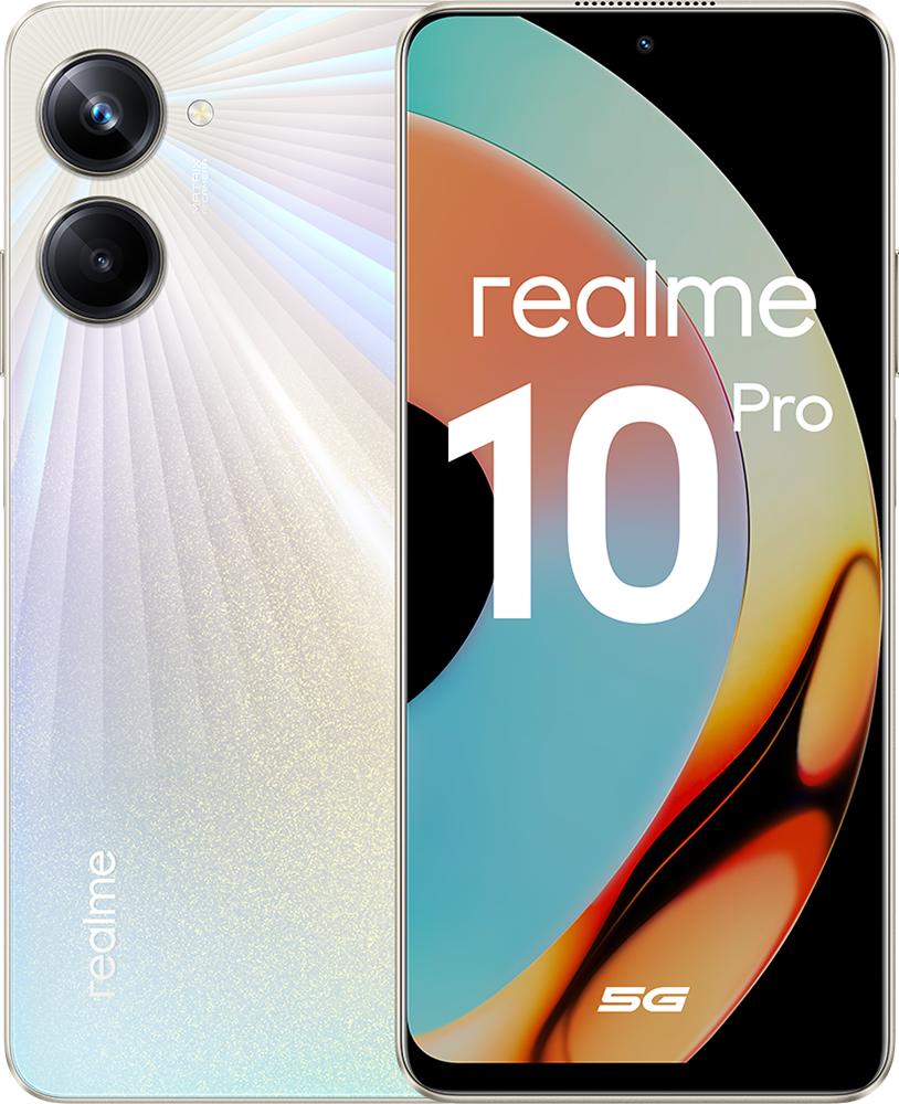 Смартфон realme 10 Pro 8/256Gb Золотой смартфон realme 10 pro 8 256gb hyperspace rmx3661