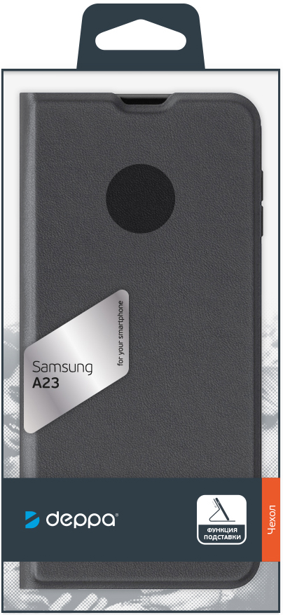 Чехол-книжка Deppa Samsung Galaxy A23 Basic Черный 0319-0151 - фото 4