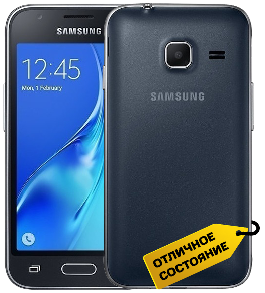 Смартфон Samsung Galaxy J1 mini (2016 Edition) 768Mb/8GB Черный «Отличное состояние»