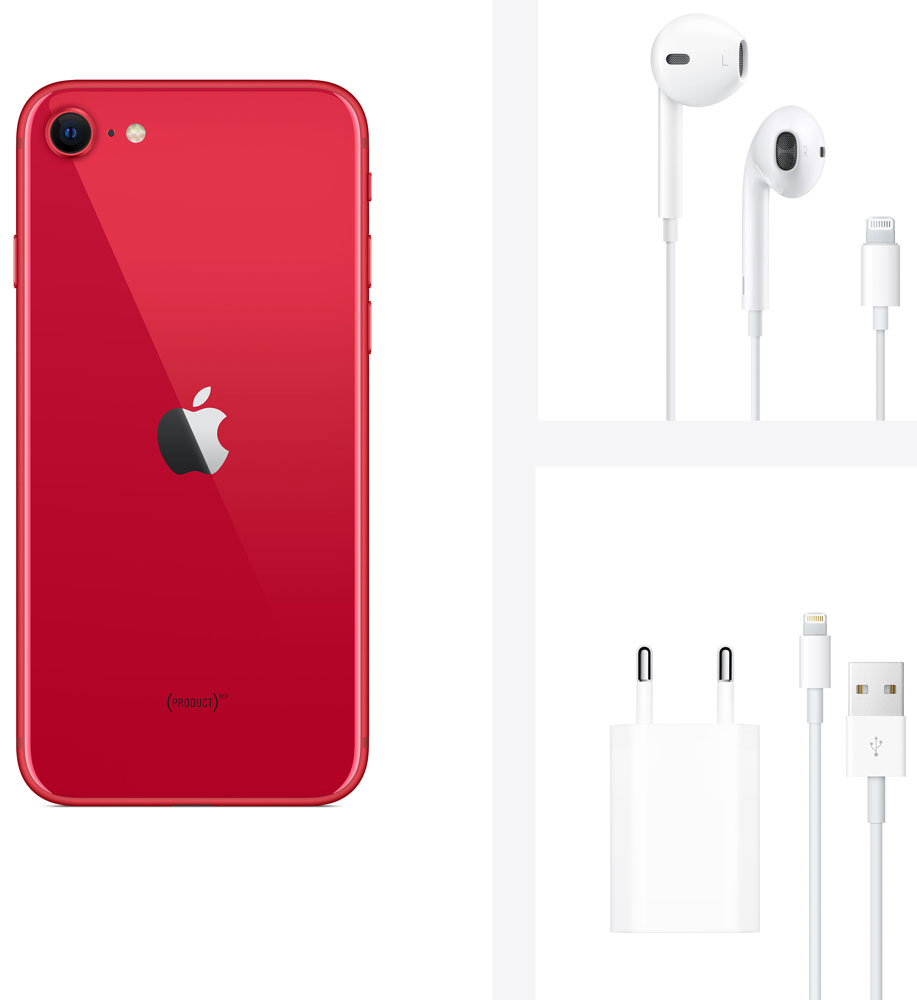 Смартфон Apple iPhone SE 2020 64Gb Red 0101-7156 MX9U2RU/A - фото 7