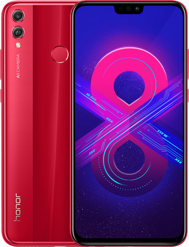 

Смартфон HONOR, 8X 64Gb Red