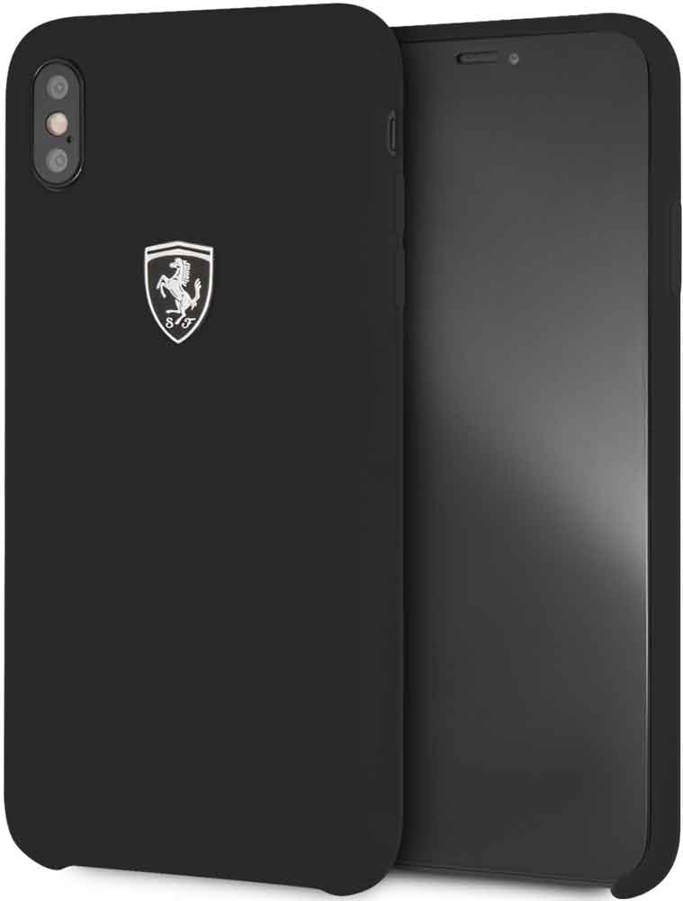 

Клип-кейс Ferrari, для iPhone XS Max силикон Black