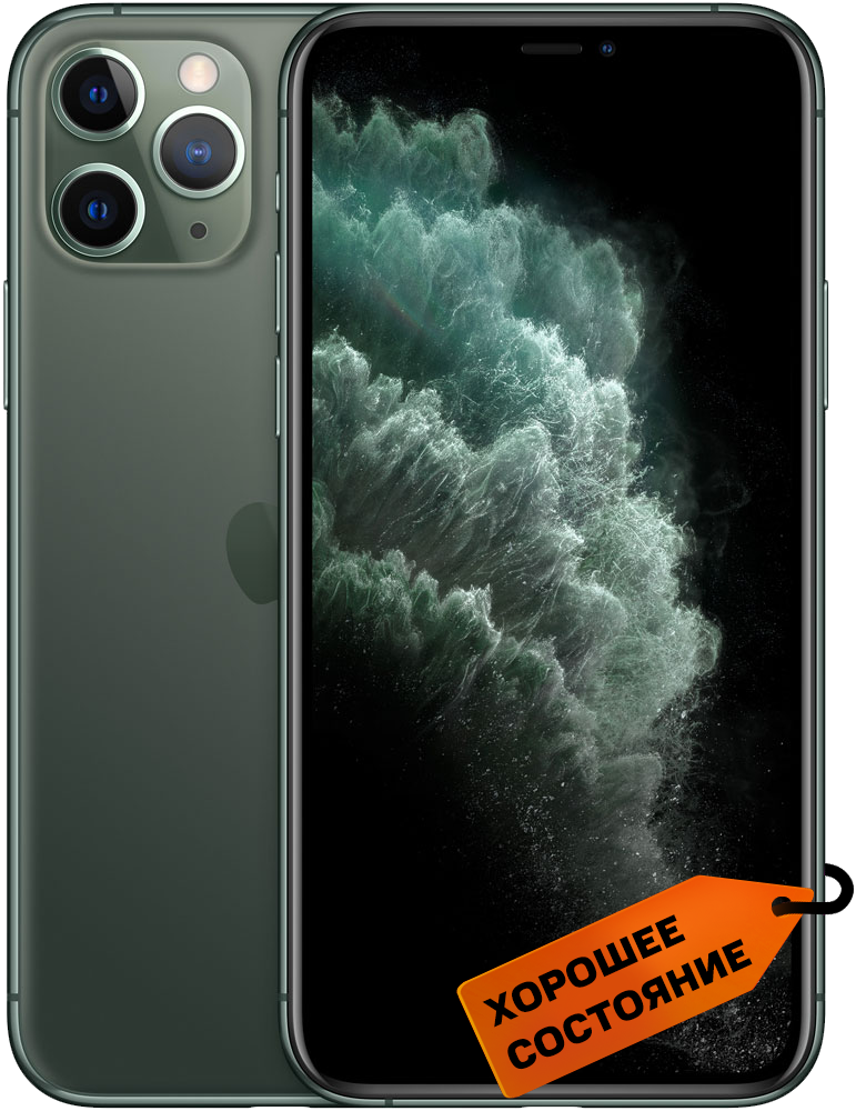 

Смартфон Apple, iPhone 11 Pro 64Gb Темно-зеленый «Хорошее состояние»