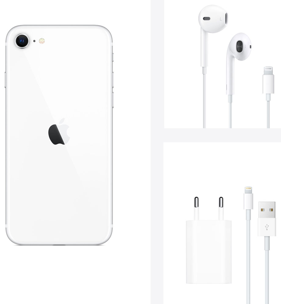 Смартфон Apple iPhone SE 2020 64Gb White 0101-7155 MX9T2RU/A - фото 7
