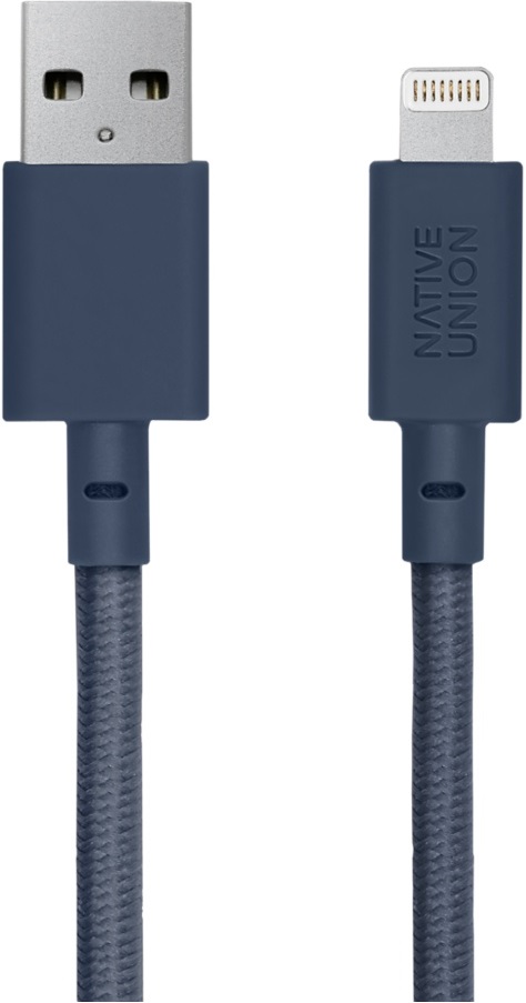 

Дата-кабель Native Union, Belt Lightning-USB MFI 1,2м Blue