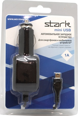 

АЗУ Stark, mini USB 1А Black
