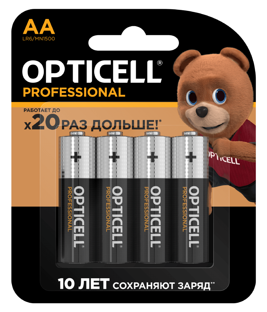 Opticell Professional батарейки AA 4 шт