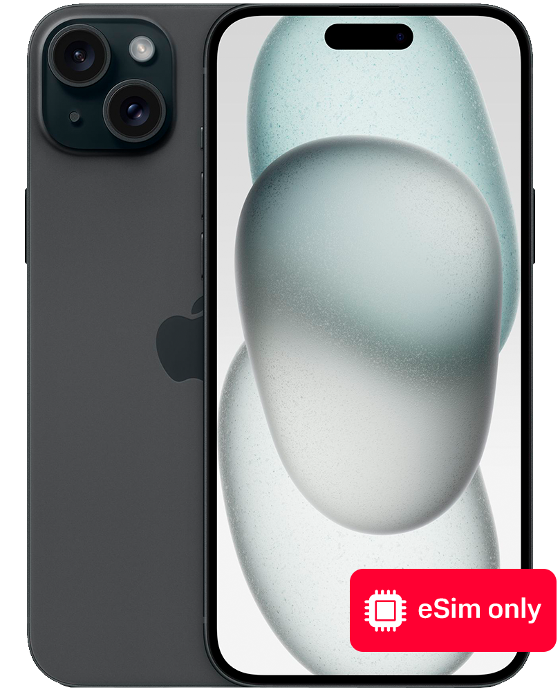 

Смартфон Apple, iPhone 15 Plus 256Gb eSIM only Черный