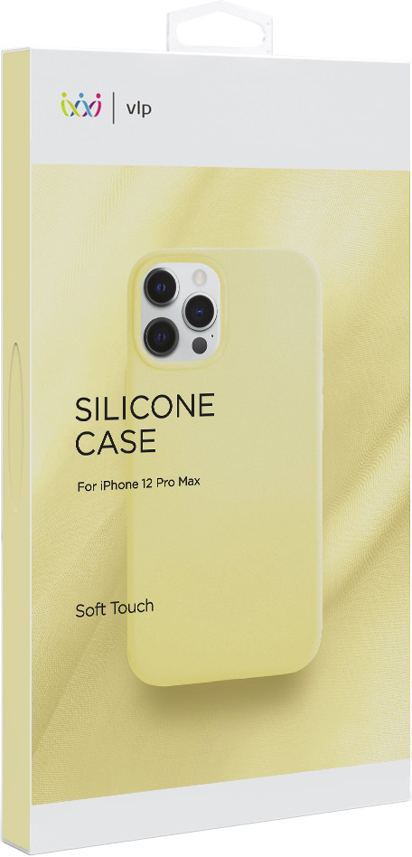 Клип-кейс VLP iPhone 12 Pro Max liquid силикон Yellow 0313-8728 - фото 2