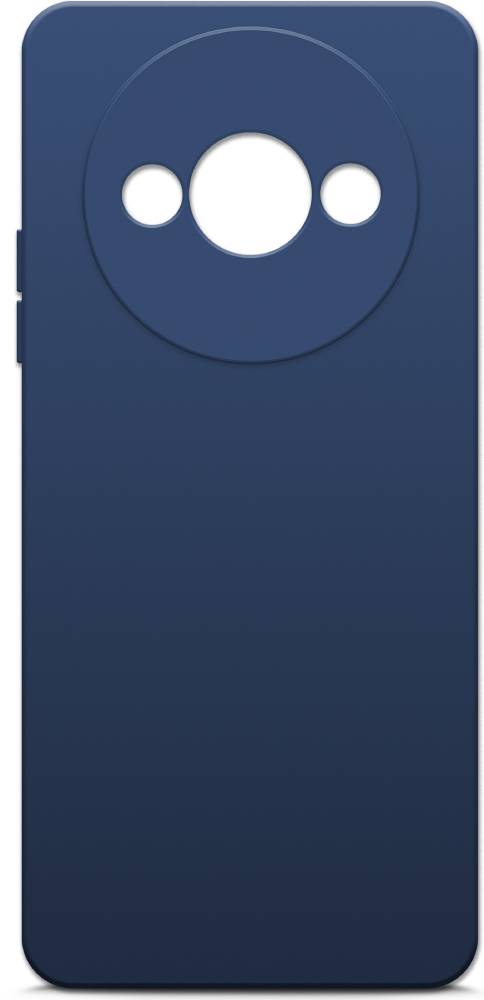 Чехол-накладка Borasco для Xiaomi Redmi A3 Синий гидрогелевая пленка с вырезом под камер задняя крышка и на дисплей для xiaomi redmi 7a