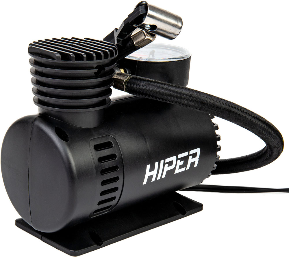 Автомобильный компрессор HIPER HAC12 12 л/м Черный 7000-3457 HAC12 12 л/м Черный - фото 1
