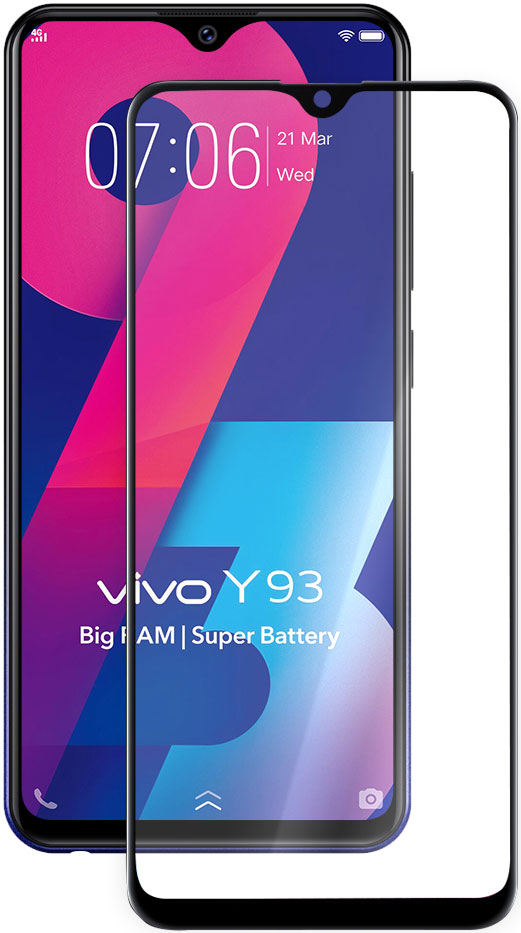 

Стекло защитное MediaGadget Vivo Y93 Full Screen Full Glue черная рамка, Vivo Y93 Full Screen Full Glue черная рамка