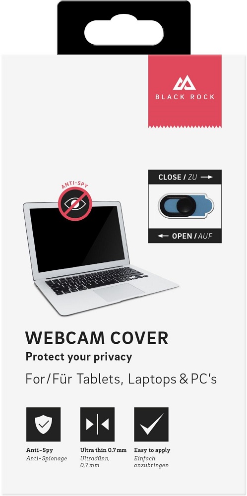 

Шторка для веб-камер Black Rock, Webcam Cover Black