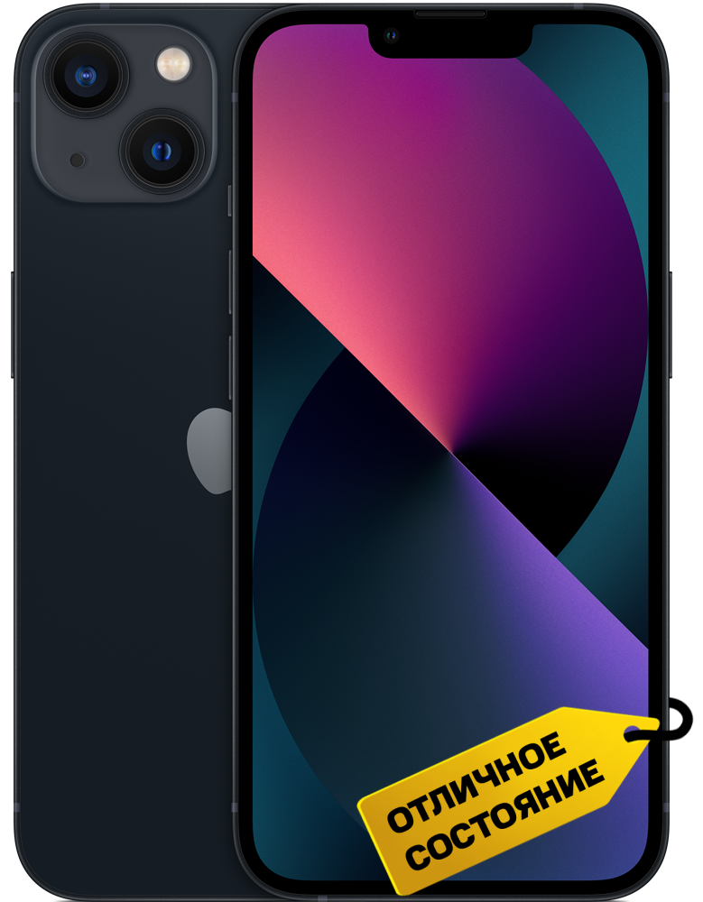 

Смартфон Apple, iPhone 13 128 Гб SIM + SIM Темная ночь «Отличный»
