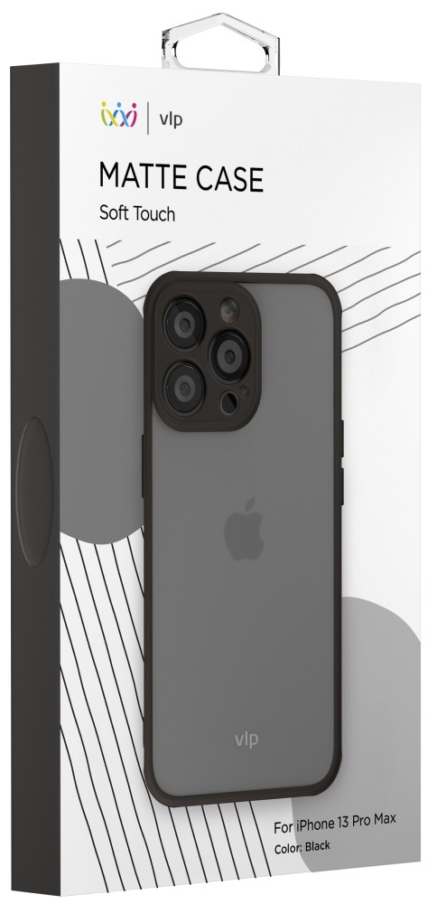 Клип-кейс VLP iPhone 13 Pro Max Matte Case Black 0313-9956 - фото 2