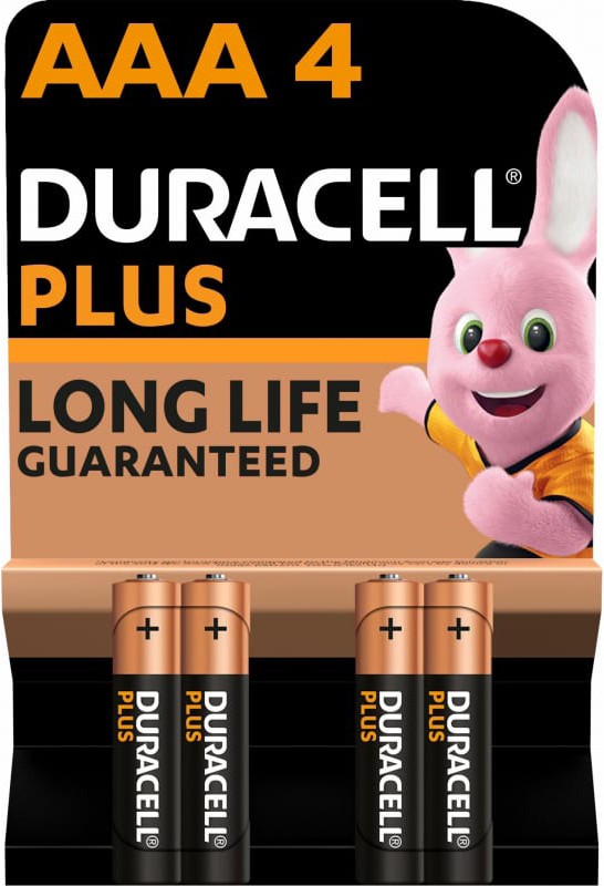Батарея Duracell PLUS AAA LR03-4BL 1,5v алкалиновая 4шт батарея duracell lr14 2bl plus