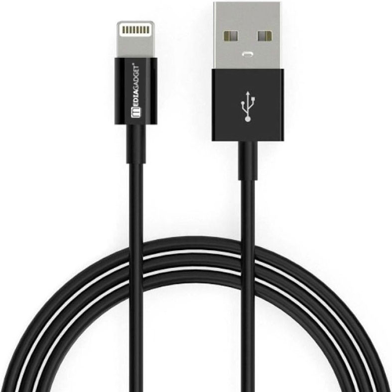 Дата-кабель MediaGadget NL-002 USB-Apple Lightning 1м Black 0307-0459 - фото 1