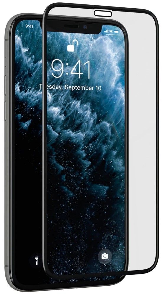 Стекло защитное uBear защитное стекло luxcase для смартфона apple iphone 11 pro max xs max 3d full glue прозрачный белая рамка 0 33 мм 83012