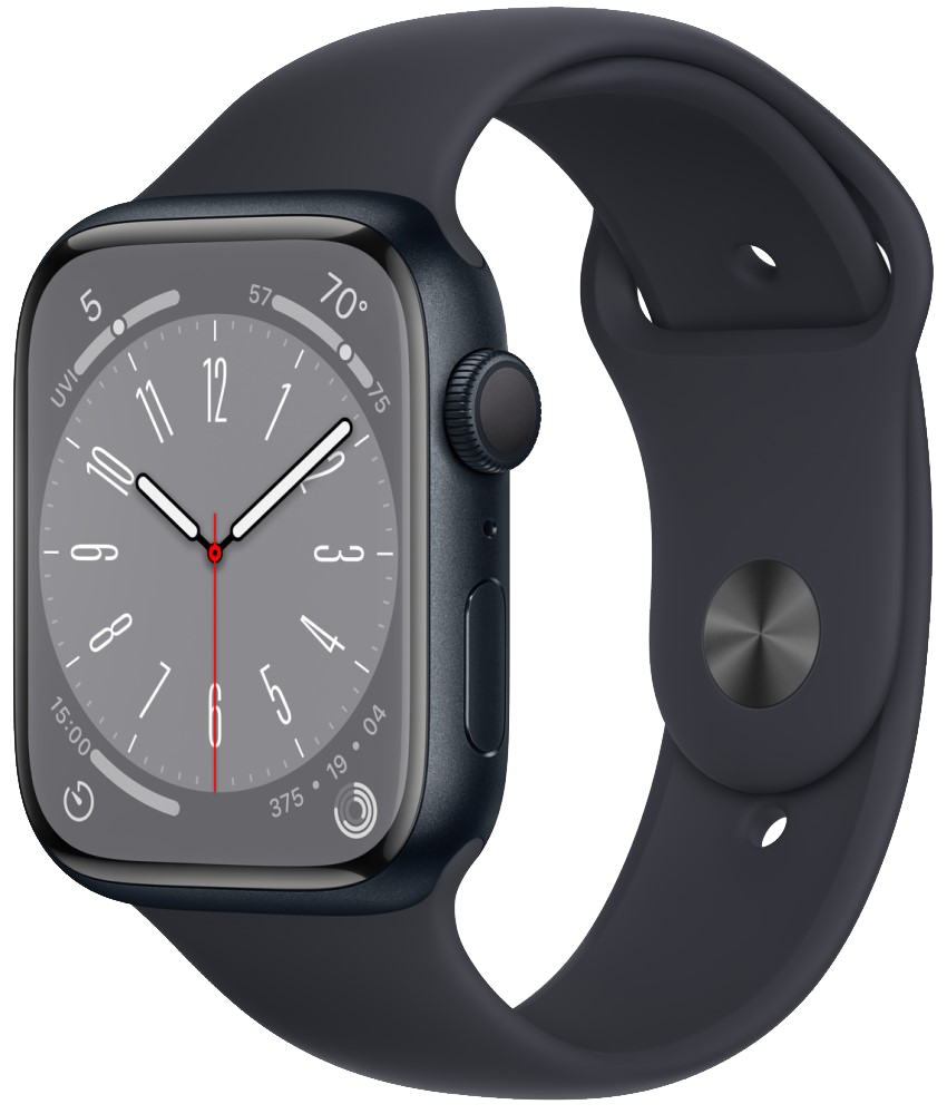 Часы Apple Watch Series 8 GPS 41мм MNU73 корпус из алюминия темная ночь + ремешок Черный