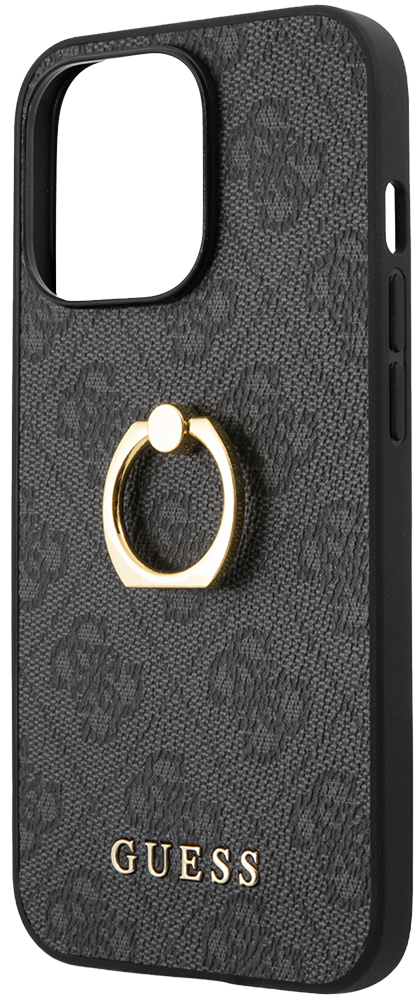 

Чехол-накладка Guess, для iPhone 13 Pro Max PU 4G+Ring Hard Серый