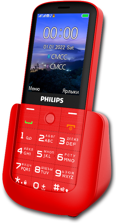 Мобильный телефон Philips Xenium E227 Dual sim Красный