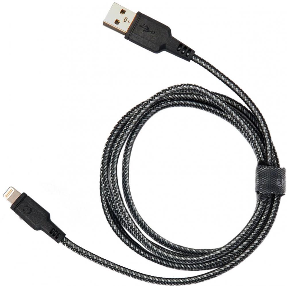 

Дата-кабель Energea, Nylotough Lightning-USB MFI 1,5м Black