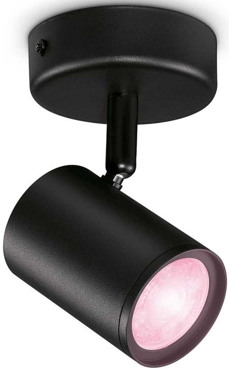 Умный светильник WiZ IMAGEO Spots 1x5W B 22-65K RGB Черный лампа wiz wi fible100wa67e27922 65rgb1pf 6