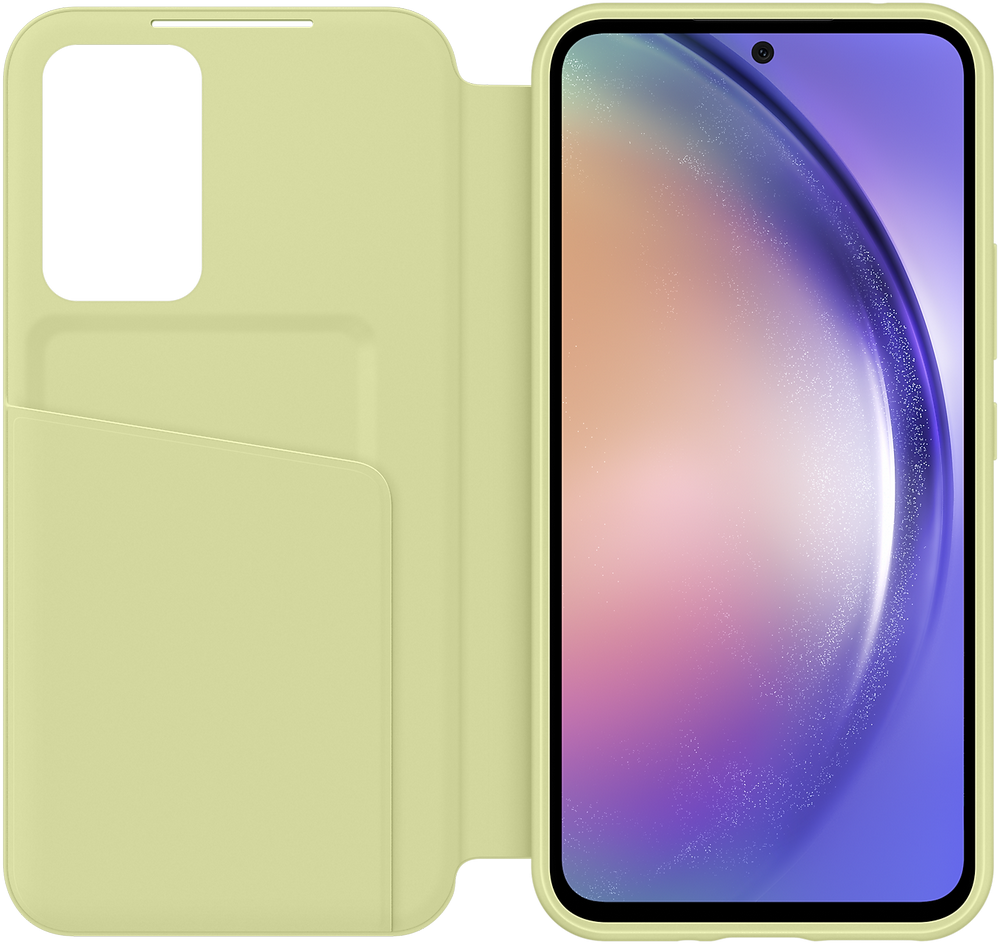 Чехол-книжка Samsung Galaxy A54 Smart View Wallet Case Лайм 0319-1021 EF-ZA546CGEGRU - фото 3