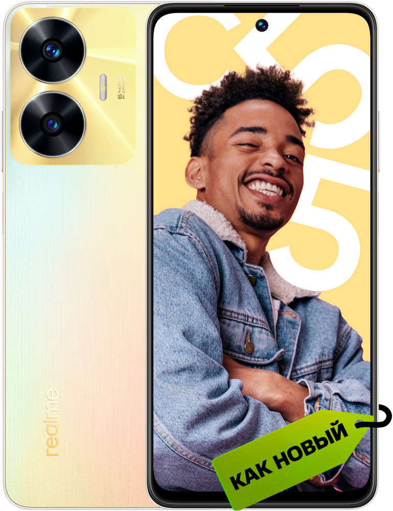 

Смартфон realme, C55 8/256 Гб Жемчужный «Как новый»