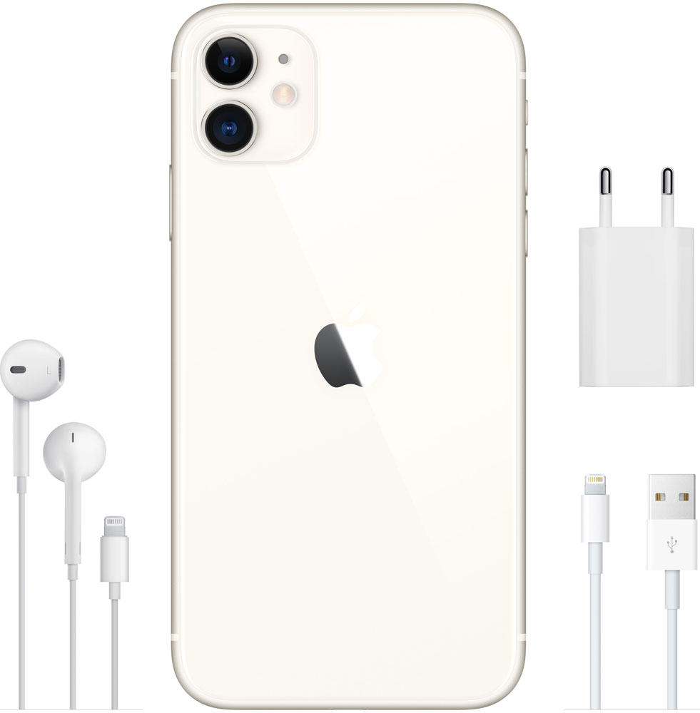 Смартфон Apple iPhone 11 64Gb Белый 0101-6875 - фото 6