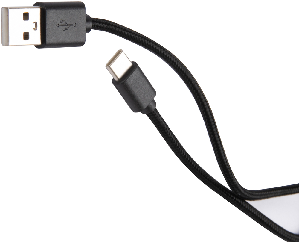 Дата-кабель RedLine USB-Type-C 2A 0,5м нейлоновая оплетка Black 0307-0689 - фото 2