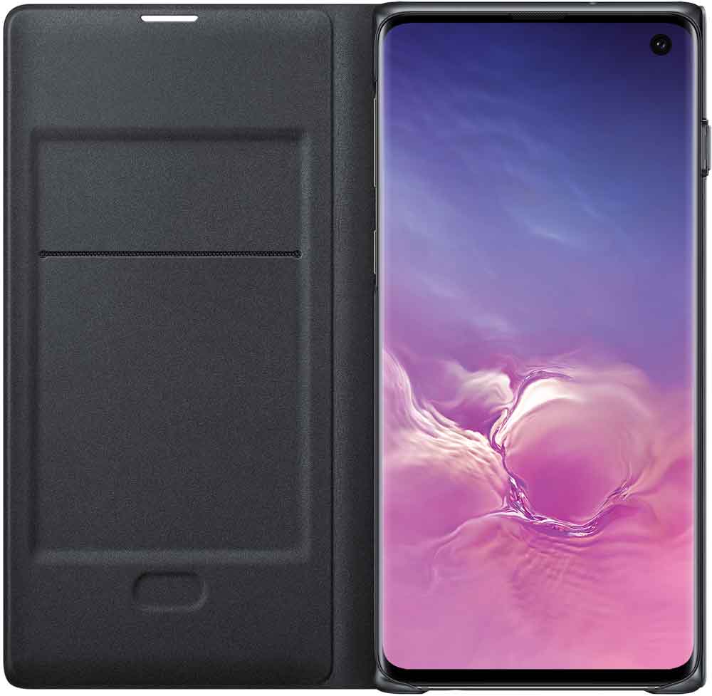 Чехол-книжка Samsung Galaxy S10 EF-NG973P LED View Black: купить по цене 39  рублей в интернет магазине МТС