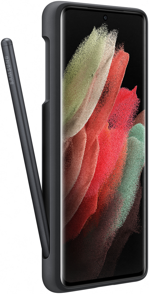 Клип-кейс Samsung Galaxy S21 Ultra Silicone Cover с пером S Pen Black (EF-PG99PTBEGRU) 0313-8802 Galaxy S21 Ultra Silicone Cover с пером S Pen Black (EF-PG99PTBEGRU) - фото 2